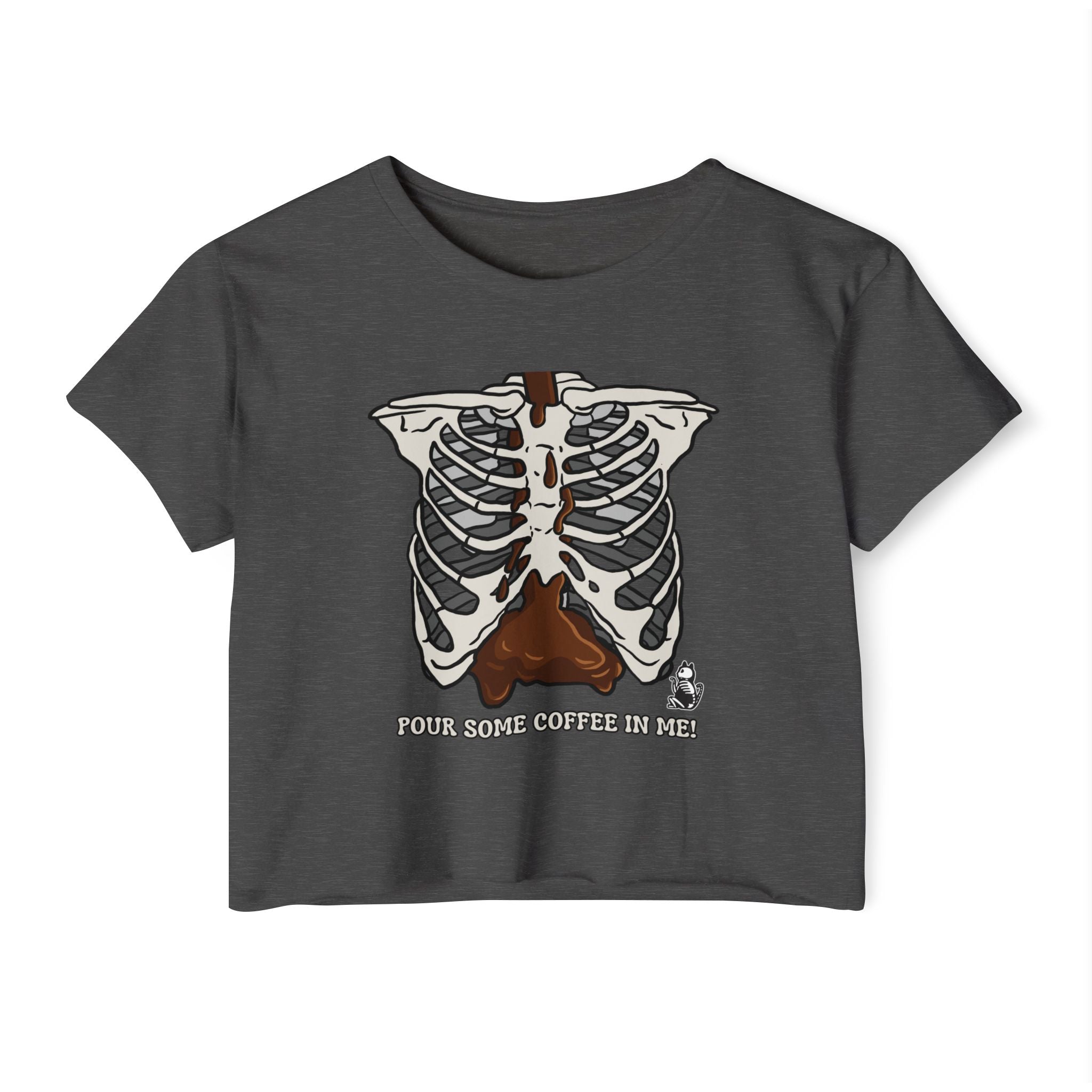 Coffee in Me Pawlloween Crop Top - Limited Edition