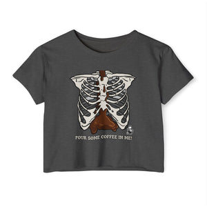 Coffee in Me Pawlloween Crop Top - Limited Edition